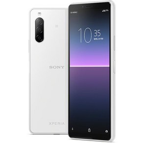 소니 엑스페리아 10 II 4G LTE 정품 휴대폰 싱글 및 듀얼 SIM XQAU51 XQAU52 4GB 64GB 트리플 카메라, 01 WHITE