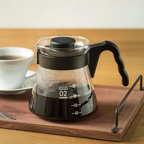 하리오 V60 레인지 커피서버 핸드드립 유리포트, 1개, VCS-02B_700ml