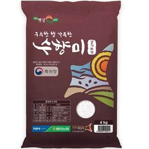 수향미 2024년산 햅쌀 골든퀸 3호 백미 특등급, 특, 4kg, 1개