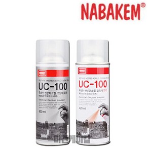 나바켐 우레탄 변성 아크릴 코팅제 UC-100 UC100 적색 420ml, 1개