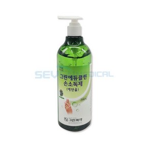 그린 에듀클린 손소독제 에탄올 65% 무색민트향 500ml, 1개