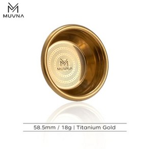 MUVNA 커피 에스프레소 필터 바구니 커피 머신 핸들 추출 파우더 볼 정밀 51mm 53mm 58mm 18g 20g 22g, 없음, 6) 58mm-18g-gold