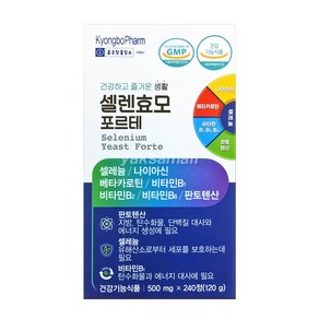 종근당 셀렌효모 포르테 240정 (사은품 일회용 마스크), 1개