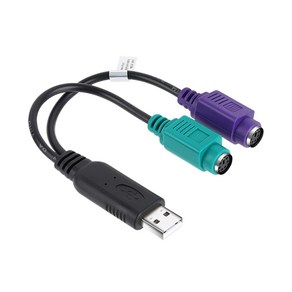 NETmate NM-PS2C USB to PS/2 컨버터 변환젠더/기타-기타 변환젠더, 1개