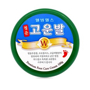 웰빙헬스 청춘고운발 보습크림 / 발뒤꿈치 갈라짐 각질 제거 약국용, 100g, 1개, 1개입