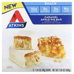 앳킨스 Snack Caramel Apple Pie Bar 5 Bars 1.41 oz 40 g Each 181609