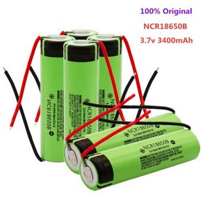 100% 정품 18650 배터리 손전등 배터리 및 DIY 와이어에 적합한 리튬 배터리 NCR18650B 3400mah 3.7v 3400mah 1-10 개, 1개