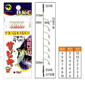 없음 [백경조침] 어피낚시 [BK-346], 1개