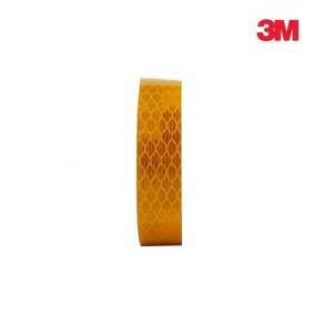 3M 프리즘형 고휘도 반사테이프 20mm x 2.5M 황색 14894, 1개