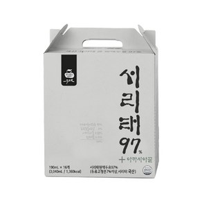 [KT알파쇼핑]서리태97프로 16팩, 190ml