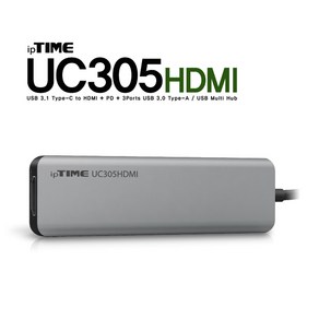 오늘출발 EFM네트웍스 ipTIME UC305HDMI 5포트 USB 3.0 멀티 허브, 1개