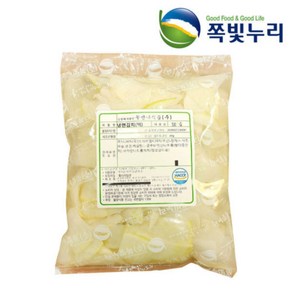 쪽빛누리 냉면 김치 백김치 무김치 500g3봉지 HACCP가공 안심포, 500g, 3개