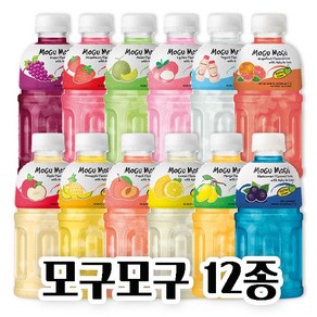 모구모구 낱개 다양한 12가지맛 /어린이음료/젤리음료/모구모구복숭아, 1개, 320ml