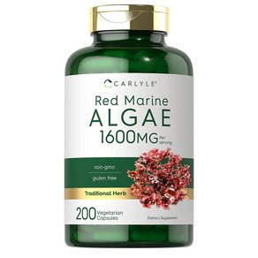 칼라일 레드 마린 알게 조류 1600mg 200정 Calyle Red Maine Algae, 1개