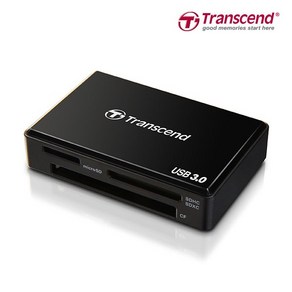 트랜센드 RDF8K2 USB3.1 멀티리더기 카드리더기, 블랙, 선택하세요, 1개