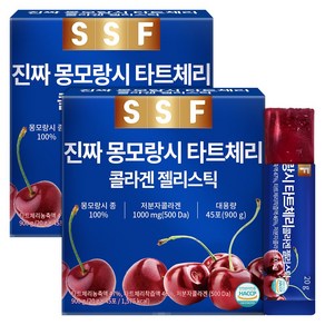 순수식품 진짜 몽모랑시 타트체리 콜라겐 젤리스틱, 900g, 2개