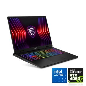 MSI 2024년형 소드16 게이밍 노트북 HX B14VFKG 14700HX RTX4060, B14VFKG FHD, Fee DOS, 16GB, 1TB, 블랙