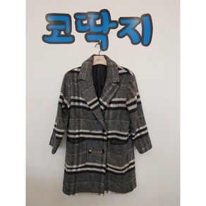 여01980 체크모직코트 겨울 중고구제 코딱지구제