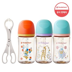 더블하트 모유실감 3세대 PPSU 젖병 240ml 트리플팩+젖병소독집게, 1개