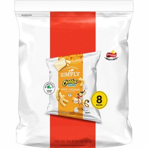 [미국직배송]치토스 심플리 화이트 체다 퍼프 8개입x24.8g Simply Cheetos White Chedda Puffs 8ct., 24.8g, 1개