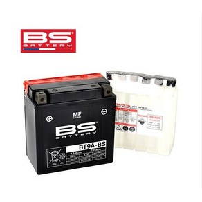 BS배터리 BT9A-BS 12V(유아사 YB9-B) SR모타드 마그마125 그리폰400등, 1개