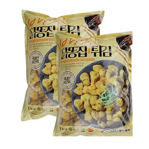 천지농산 / 제이엠푸드 바삭 닭똥집튀김 1kg+1kg, 1kg, 2개