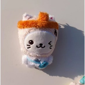 NCT 리쿠 쿠리 인형 엔시티위시 아이돌 케이 굿즈 키링, 밀크티 고양이(15cm)