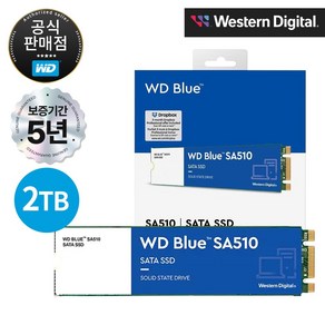 [공식판매점] WD Blue SA510 M.2 SATA SSD, SA510 M.2 2TB, 2TB