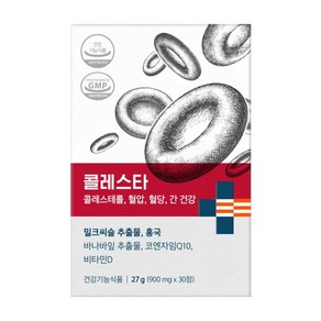 콜레스타 콜레스테롤엔 콜레스테롤 콜레스탄올 홍국추출물 콜레스탄 효능 약1개월분, 30정, 1개