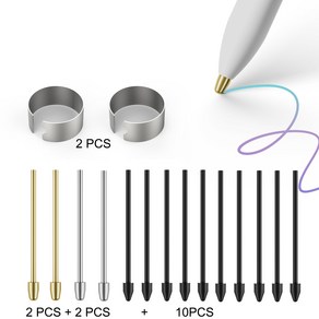 갤럭시탭 S펜 메탈펜촉 호환 반영구 티타늄 펜촉 금동필촉, 혼합색상, 1개