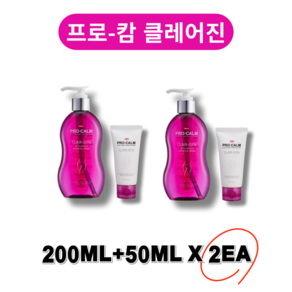 한미약품 프로캄 클레어진 여성청결제 200ml + 50ml 세트, 2개, 250ml