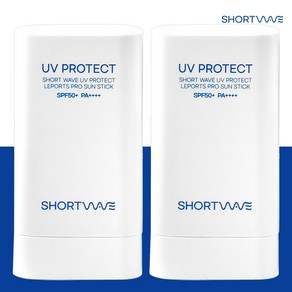 쇼트웨이브 UV프로텍트 레포츠 프로 선스틱 SPF50+ PA4+ 썬밤, 2개, 22g