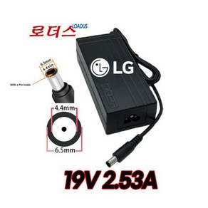 LG 32GK750 43MQ520S DM2792D-SN용 19V 2.53A 어댑터 국산 보호회로 KC안전인증, LG 32GK750 43MQ520S DM2792D-SN