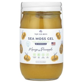 Tue Sea Moss 씨모스 젤 망고 & 파인애플 453g(16fl oz), TueSeaMoss씨모스젤망고&파인애플453g(16f