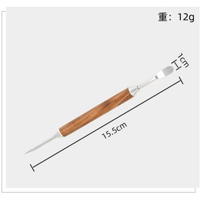 침칠봉 라떼 아트 펜 커피 바늘 조각 나무 후크 밀크 폼 스틸 드로잉 컵 커피웨어, B