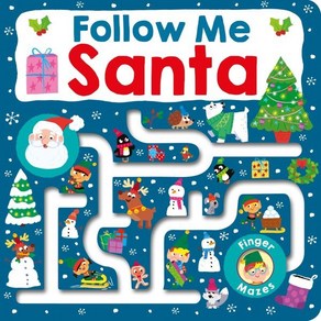 Maze Book Follow Me Santa(Finge Mazes), Piddy Books