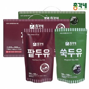 총각네 팥두유 190ml x 15p + 쑥두유 190ml x 15p