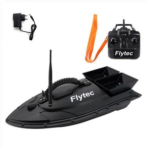 Flytec-낚시 도구 스마트 RC 미끼 보트 장난감 이중 창고 낚시 물고기 찾기 원격 제어 500 미터, 03 Black EU, 1개