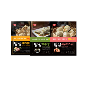 동원 딤섬 새우하가우300g x 2봉+부추창펀 390g x 2봉+샤오롱바오 390g x 2봉, 1세트, 390ml