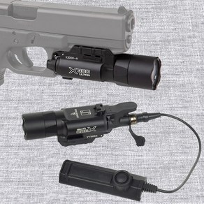 SUREFIRE 전술 SureFire 로고 X300 울트라 X300V X300V-IR 무기 총 손전등 글록 17 라이트 이중 기능 압력 스위치 포함