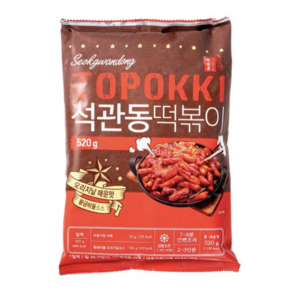 석관동떡볶이 오리지널 매운맛 520g, 5개