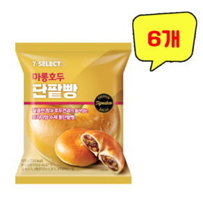 도투락 마롱호두 단팥빵, 6개, 105g