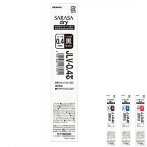 제브라 사라사 드라이 전용 리필심 JLV-0.4 JLV-0.5 퀵 드라이 잉크, JLV 0.4 블랙