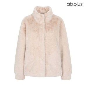 Ab.plus [ab.plus] 하이넥 히든 버튼 페이크퍼 자켓 (LSZ1MJ36A)767688