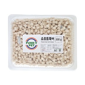 펑키펫 동결건조간식 소프트 북어트릿, 1개, 500g, 북어