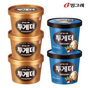 빙그레 투게더 바닐라 3개+프럴린 아몬드 2개, 1개, 70ml