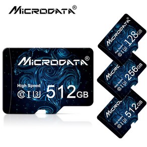 Microdrive sd카드 메모리 카드 128GB 256GB 512GB microSDXC Class 10 카메라 컴퓨터 운행 기록기 모니터링 메모리 카드+어댑터