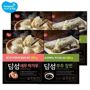 동원에프앤비 동원 딤섬 새우하가우 300g x 4봉/부추창펀, 2개