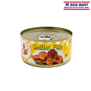 태국 Smiling Fish 후라이드 피쉬 위드 칠리 매운 고등어 통조림 90g / FRIED FISH WITH CHILLI 스마일링피쉬, 1개