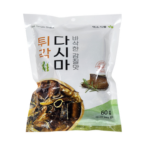 (덕소식품)바삭한 감칠맛 다시마튀각 60g 술안주 반찬